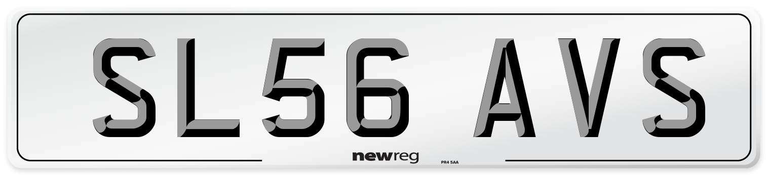 SL56 AVS Number Plate from New Reg
